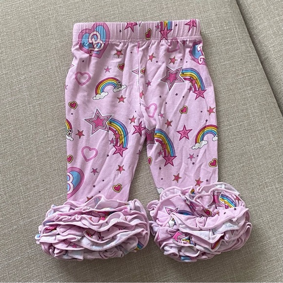 Posh Peanut x Barbie Pink Star Power Ruffle Bamboo Leggings - Picture 4 of 4